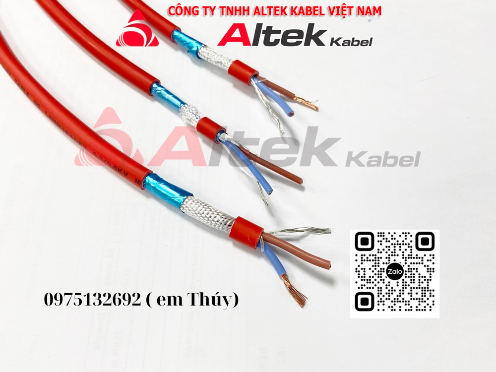 Cáp tín hiệu lõi xoắn, chống cháy, chống nhiễu 2 lõi